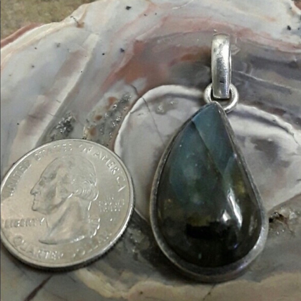 Genuine Labradorite Pendant